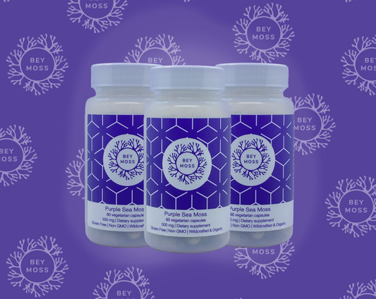 (3) Purple Sea Moss Capsules Bundle