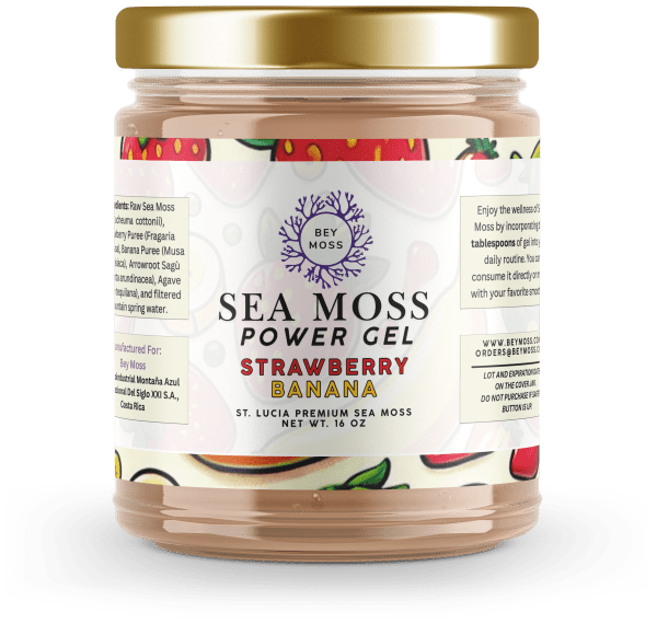Strawberry Banana Sea Moss Gel (16 oz) pre-order