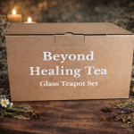 Beyond Healing Tea Glass Teapot Set (800 mL) — Teapot + 4 Cups - Image 2